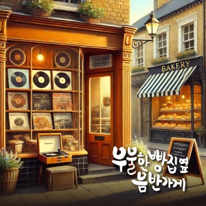 우울한 빵집옆 음반가게