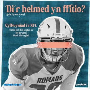 'Di'r helmed yn ffitio?