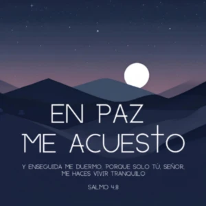 En paz me acuesto