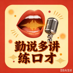 勤说多讲练口才