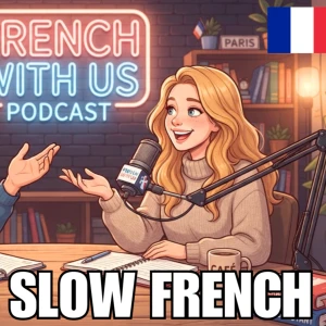SLOW FRENCH PODCAST (A1-B1) With Subtitles 🇫🇷 | French With Us Podcast